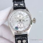 Swiss Made Replica IWC Big Pilot's TWF Cal.69355 Black Leather Strap